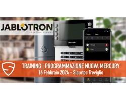 Jablotron training programmazione nuova centrale Mercury: iscriviti al corso a Treviglio